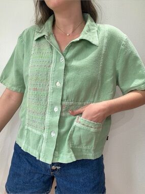 Vintage Embroidered Boxy Top